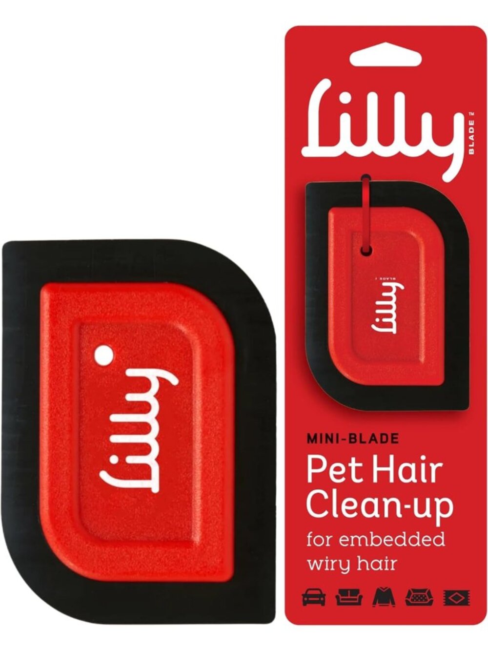 Mini Pet Hair Detailer | Reusable Fur Remover for Car, Carpet, Couch & Furniture